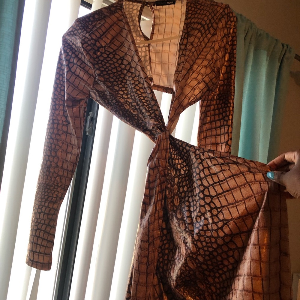Snake Skin Mini Dress